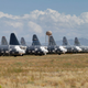 Hilera de Lockheed MC-130H Hercules.